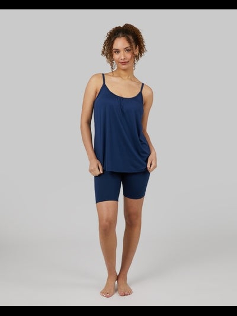 32 Degrees Navy Blue Lightweight Spaghetti Strap Tank Top - Picture 2 of 3